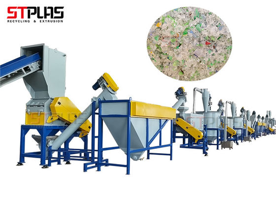 1000kg/H Filament Waste PET Bottle Recycling Machine With Hot Wash