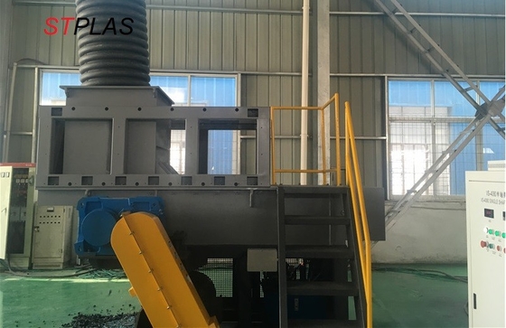 PLC Control Waste PVC Pipe Shredding Machine Single Shaft